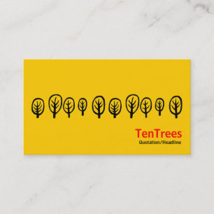 Ten Trees - 黒と赤のアンバー 名刺