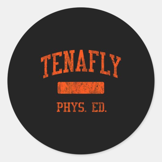 Tenafly High School Hs Tenafly Nj Phys Ed  ラウンドシール (正面)
