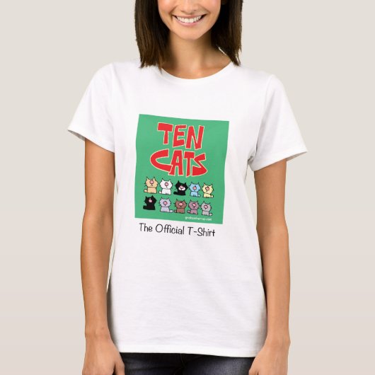 TenCats -公式のTシャツ Tシャツ (正面)