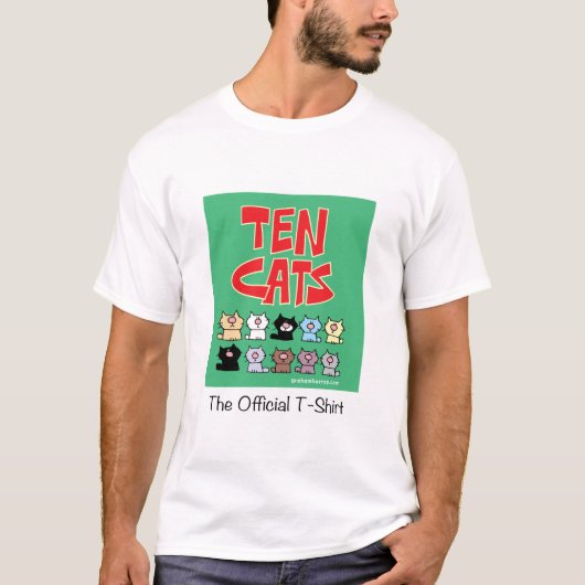 TenCats -公式のTシャツ Tシャツ (正面)