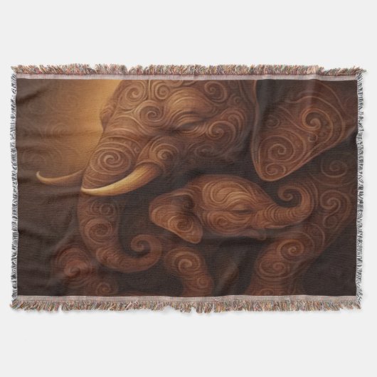 Tender Elephants スローブランケット (正面)