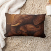 Tender Elephants ランバークッション (ブランケット)