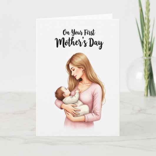 Tender First Mothers Day Art Card カード (正面)