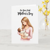 Tender First Mothers Day Art Card カード (黄色い花)