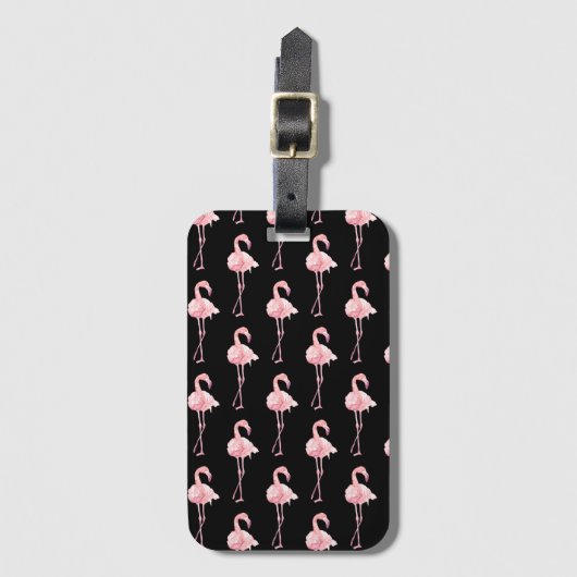 Tender Flamingo Series デザイン2 ラゲッジタグ (正面縦)