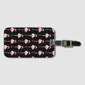 Tender Flamingo Series デザイン2 ラゲッジタグ (正面横)