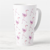 Tender Flamingo Series デザイン 5 カフェラテマグ (右アングル)