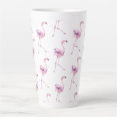 Tender Flamingo Series デザイン 5 カフェラテマグ (正面)