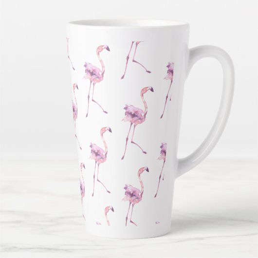 Tender Flamingo Series デザイン 5 カフェラテマグ (右)