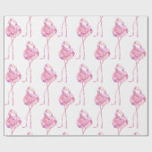 Tender Flamingo Series Design 3  ラッピングペーパー (フラット)