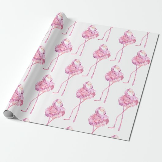 Tender Flamingo Series Design 3  ラッピングペーパー (アンロールド)