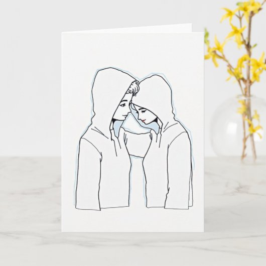 Tender Minimalist Love Card カード (黄色い花)