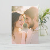 Tender Pink Warmth Photo 招待状 (スタンド正面)