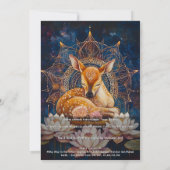 Tender Stillness | Deer Design 招待状 (裏面)