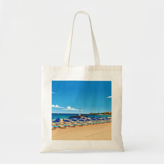 Tenerife beach view tote bag トートバッグ (正面)