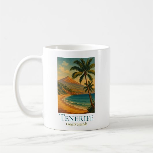 Tenerife Canary Islands Mount Teide Spanish Island コーヒーマグカップ (左)