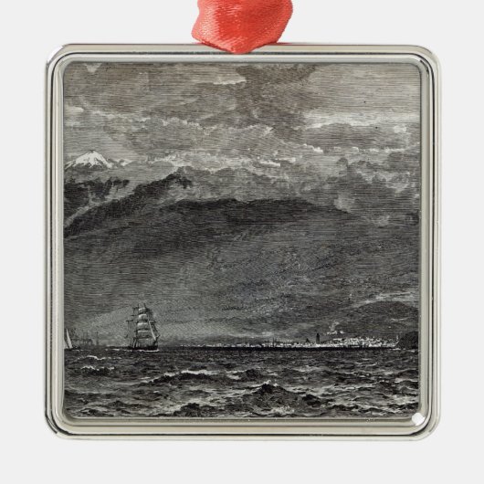 Teneriffe、Sante Cruzのピーク メタルオーナメント (正面)