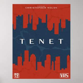 TENETレトロVHSカバー ポスター