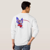 Tenguの長袖のTシャツ2 Tシャツ (裏面フル)