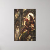 Tengu Perched in the Ruined Cathedral キャンバスプリント (正面)