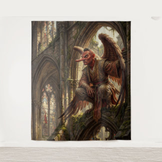 Tengu Perched in the Ruined Cathedral タペストリー