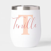 Tenille name meaning monogram burnt orange pink (背面)
