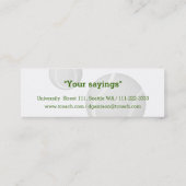 Tenisのコーチ|のスポーツ スキニー名刺 (裏面)