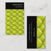 Tenisのコーチ|のスポーツ 名刺 (正面/裏面)