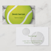 Tenisのコーチ|のスポーツ 名刺 (正面/裏面)