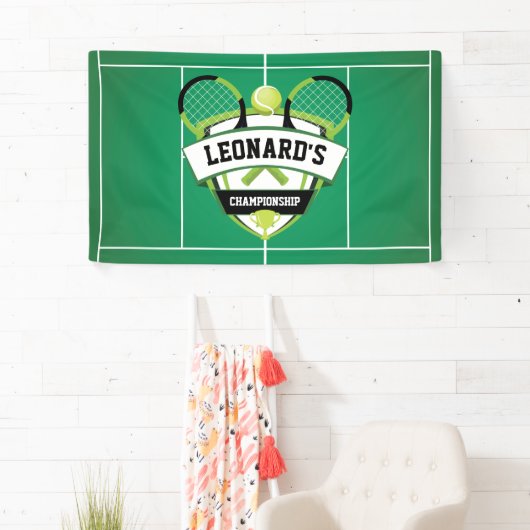 Tenis party backdrop 横断幕 (インサイチュ)
