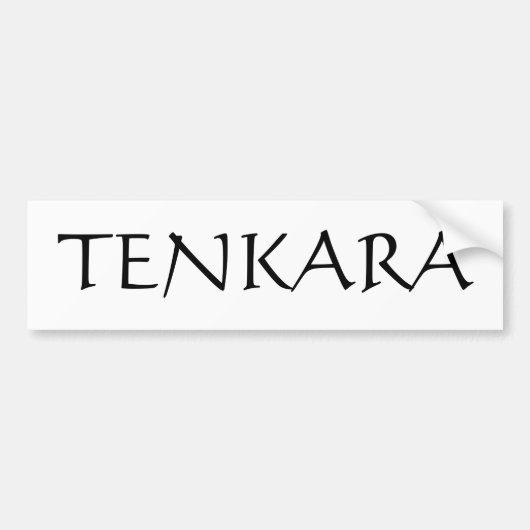 Tenkara バンパーステッカー (正面)