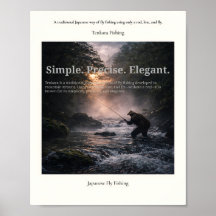 Tenkara Fishing Poster – Japanese Fly Fishing