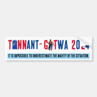 TENNANT-GATWA選挙2024バンパーステッカー バンパーステッカー