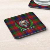 Tennant Scottish Clan Tartan & Crest コースター (左側)
