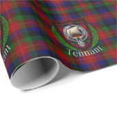 Tennant Scottish Clan Tartan & Crest ラッピングペーパー (ロールコーナー)