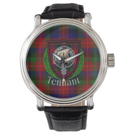 Tennant Scottish Clan Tartan & Crest 腕時計