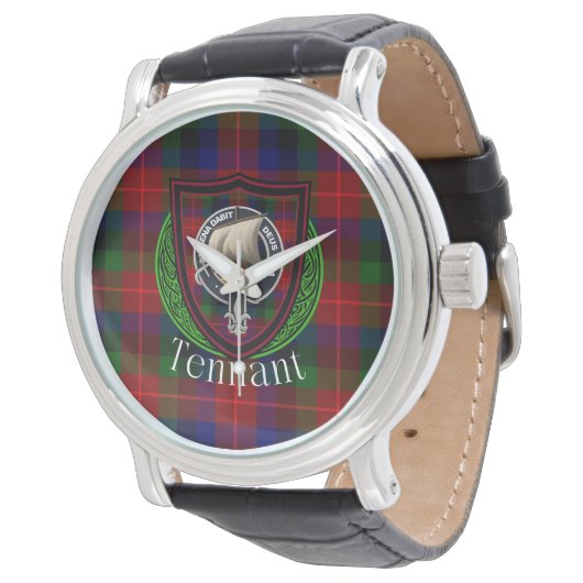 Tennant Scottish Clan Tartan & Crest 腕時計 (アングル)