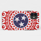 Tennesseの州の旗のグランジなナッシュビル愛パターン Case-Mate iPhoneケース (裏面(横))