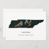 Tennessee日付の写真カードを保存 セーブザデート (正面/裏面)