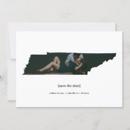 Tennessee日付の写真カードを保存 セーブザデート