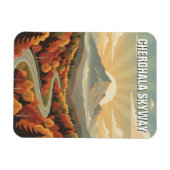 Tennessee Cherohala Skyway Souvenir マグネット (横)