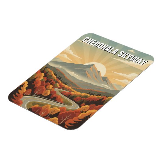 Tennessee Cherohala Skyway Souvenir マグネット (左側)