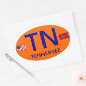 Tennessee* European-Style Bumper Sticker 楕円形シール (封筒)