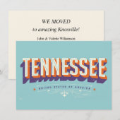 Tennessee Moving Address Card (正面/裏面)