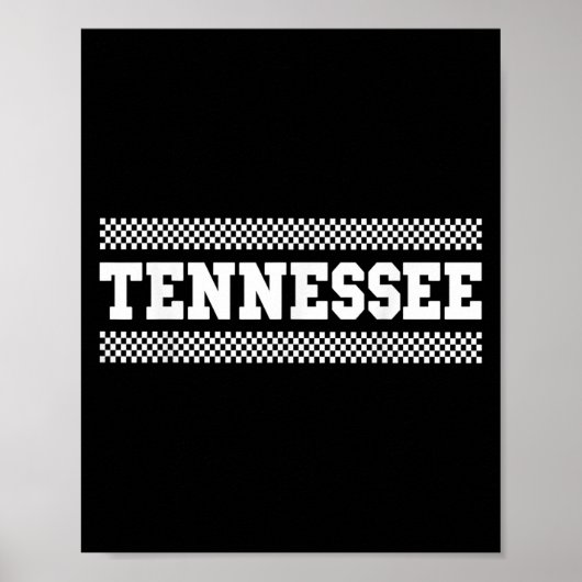 Tennessee Shirts. Tn Us College Font For Men Women ポスター (正面)