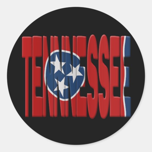 Tennessee State flag ラウンドシール (正面)