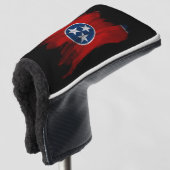 Tennessee state flag brush stroke, Tennessee flag ゴルフヘッドカバー (3/4 正面)