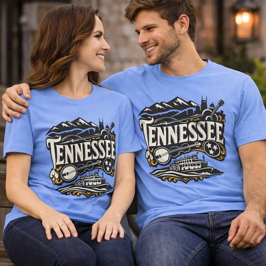 Tennessee State Heritage Smoky Mountains Music Art Tシャツ