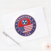 Tennessee sticker, phone case, tote bag, clock スクエアシール (封筒)