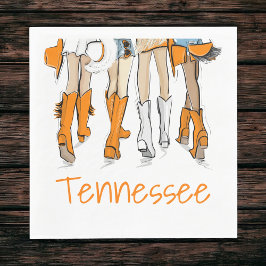 Tennessee Tailgate Girls Cocktail Game Day スタンダードランチョンナプキン